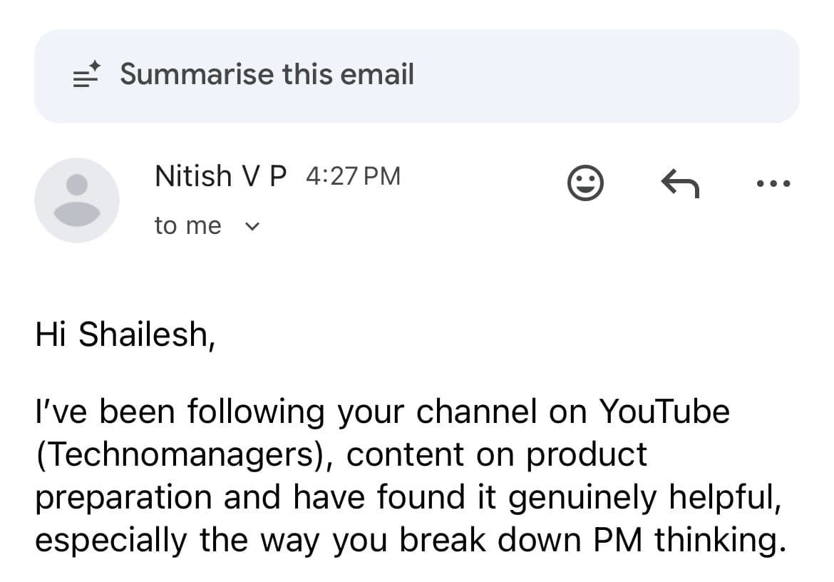 Review screenshot from a cohort member